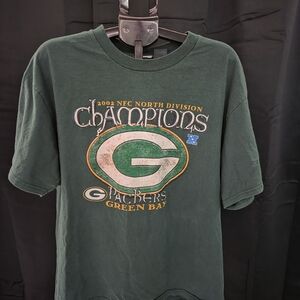 Green Bay Packers 2002 NFC North Division Champions Tee – Size LOfficial 2002